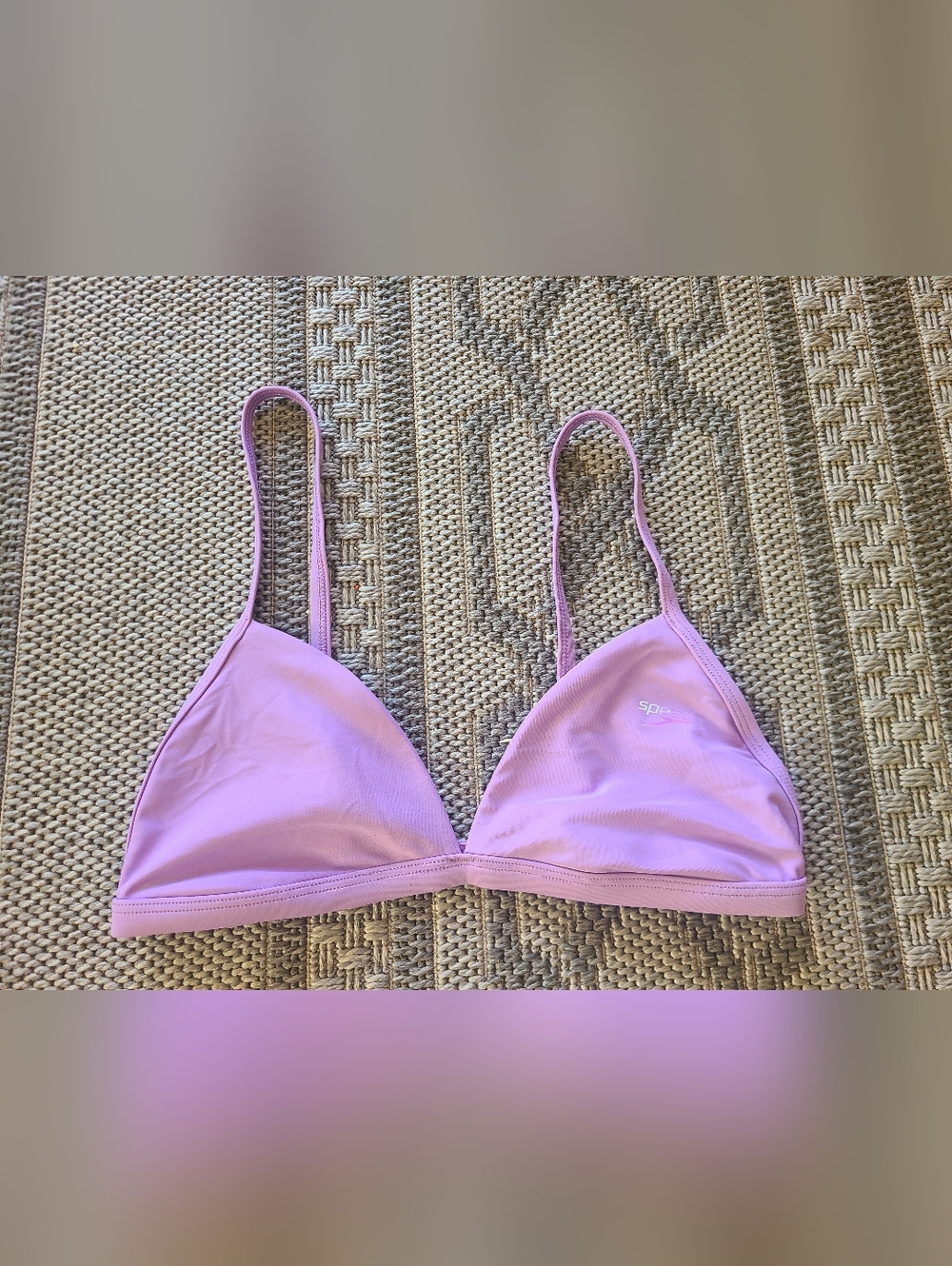 Speedo Women's Purple Triangle Swim Top only MEDIUM